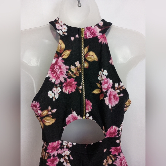 2/$30 No Boundaries Barbiecore Elegant Black and Pink Mini Dress (#216) - Picture 5 of 11